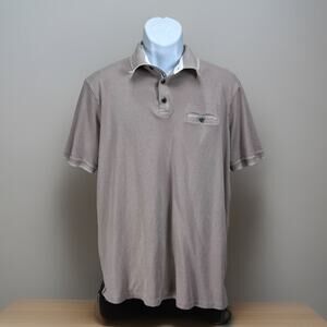 JACHS TriBeCa New York Size XL Shirt Sleeve Men’s Polo-type Shirt Taupe